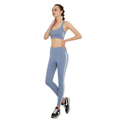 Les vêtements de sport en nylon de femmes de Spandex de 87% 13% placent l'équipement de séchage rapide de yoga