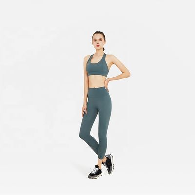 les vêtements de sport sans couture de 2 de morceau femmes de GV placent le soutien-gorge et le Legging de yoga