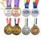 L'accomplissement de sports a personnalisé des médailles et des trophées
