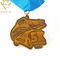 Médailles courantes argentées de championnat de récompense en métal de sports
