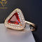 Diamond Engagement Women 18k a personnalisé l'anneau argenté