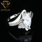 Grand zircon de la forme S925 Sterling Silver Wedding Ring D.C.A. d'oeil