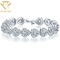 Le coeur forment le TDC 7,6 pouces de Diamond Bracelets For Women