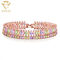 Pierre des bracelets D.C.A. 7,3 pouces de Diamond Women en laiton coloré