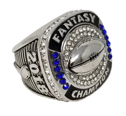 Les anneaux de champion de résultats argentés de bijoux de sports des hommes faits sur commande de championnat pour des fans