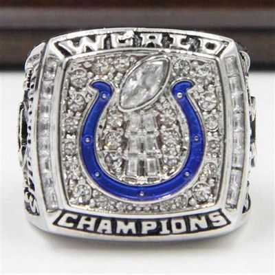 Les anneaux de champion de résultats argentés de bijoux de sports des hommes faits sur commande de championnat pour des fans