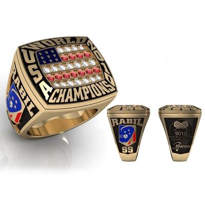 Usssa émaux folâtre des anneaux de championnat